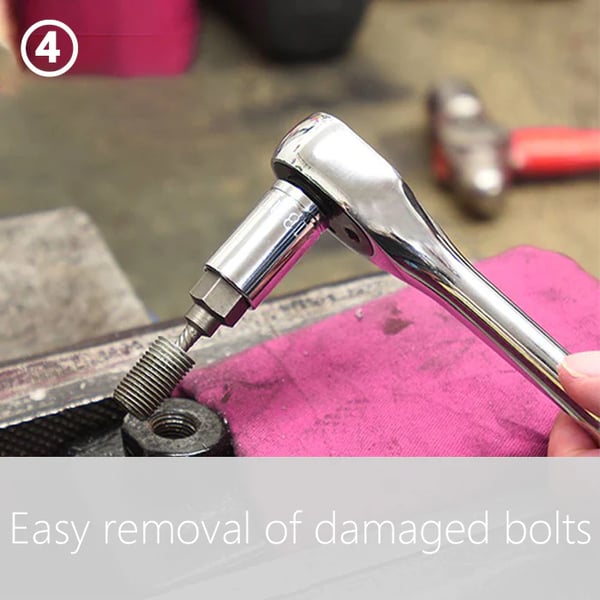 Last day sale 50% OFF💥Broken Head Bolt Screw Cap Extractor Broken Head Screw Hexagon Socket Bolt Removal Tool