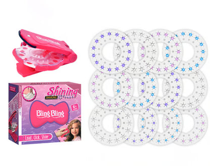 ✨2025 DIY Hair Jewels Stamper Set 1 Set Shimmering Diamonds Hair Styling Tool