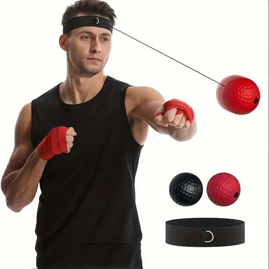 Headband boxing reflex training ball