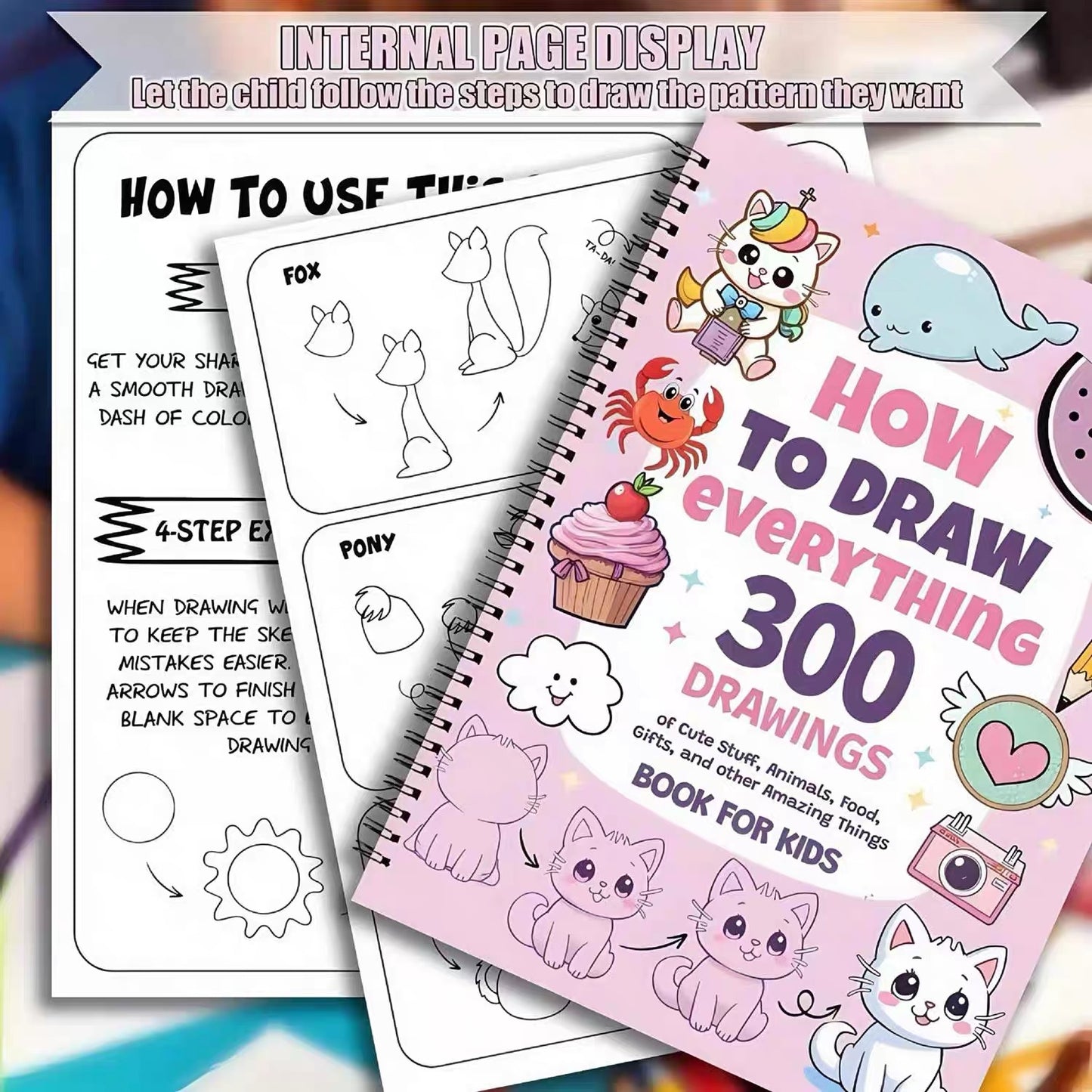 📘300-Step Drawing Book