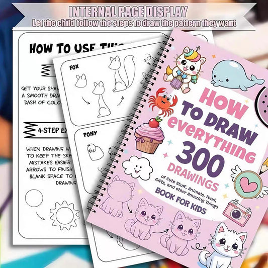 📘300-Step Drawing Book