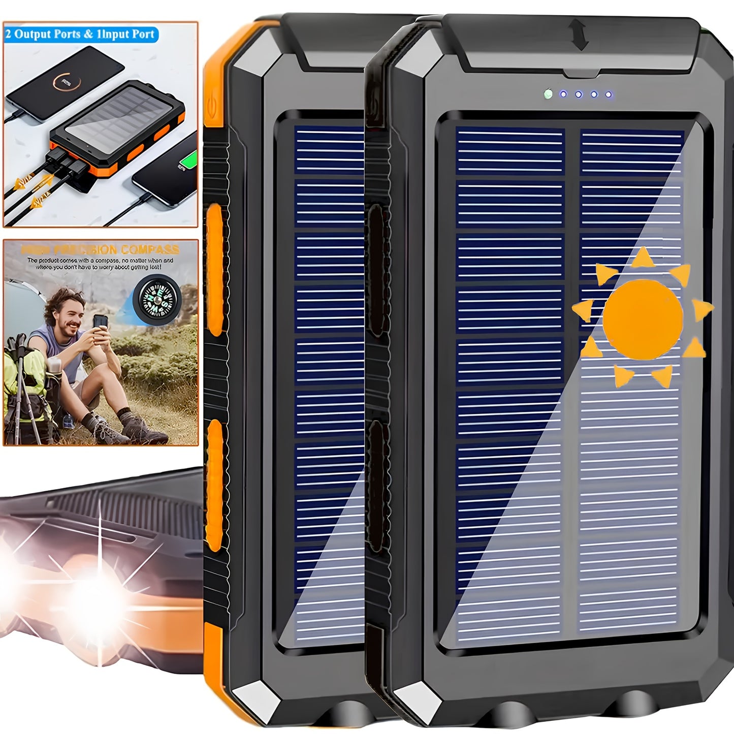 20000mAh outdoor solar power bank