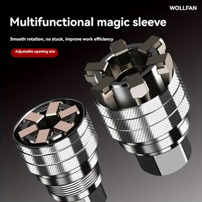 Adjustable socket wrench