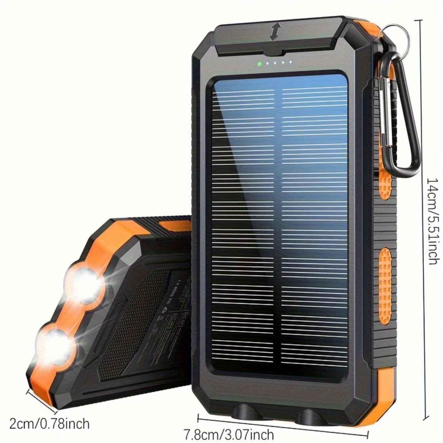 20000mAh outdoor solar power bank
