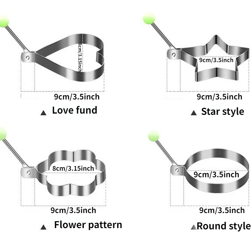 🍳Thickened stainless steel egg frying mold