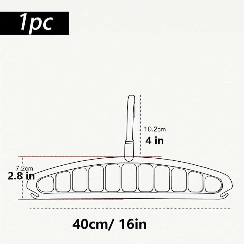 Eleven-hole multi-functional rotating clothes hanger