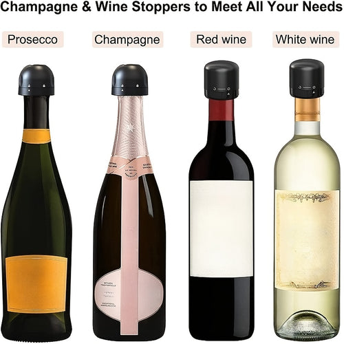 Wine bottle stopper (screw-on type)