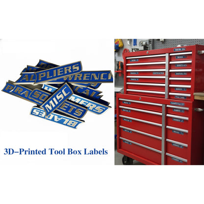 🔩12 magnetic toolbox labels