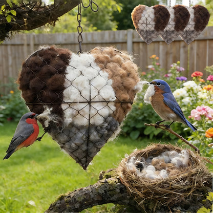 🐦Handmade heart-shaped fiber bird's nest