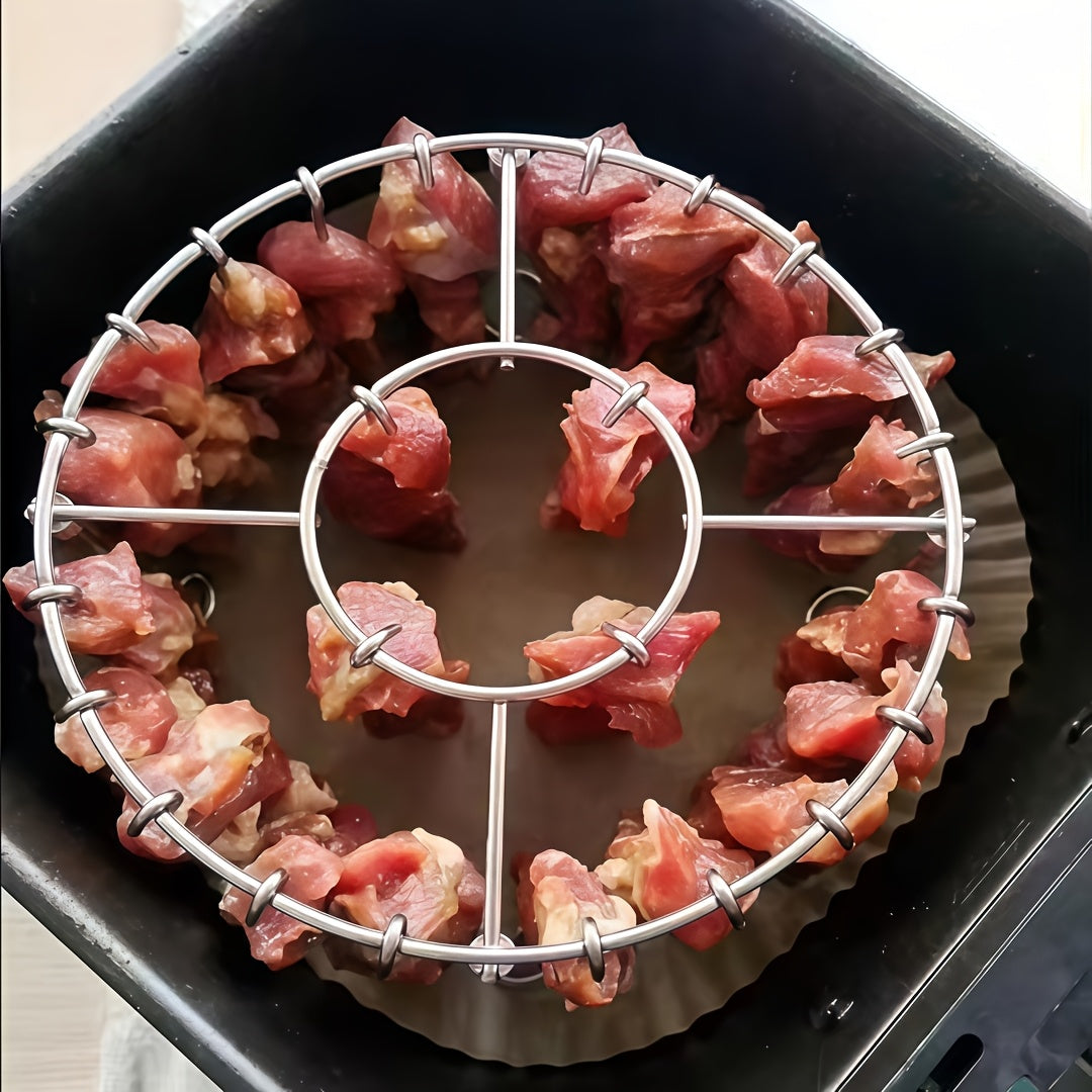 🔥304 stainless steel vertical grill with 24 skewers