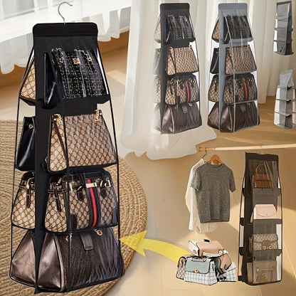 🔥Hanging Handbag Dust-Proof Organizer with 6/8 Large Pockets