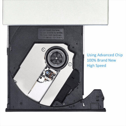 📀External DVD/CD-ROM player, compatible with CD-RW and DVD-RW burners.