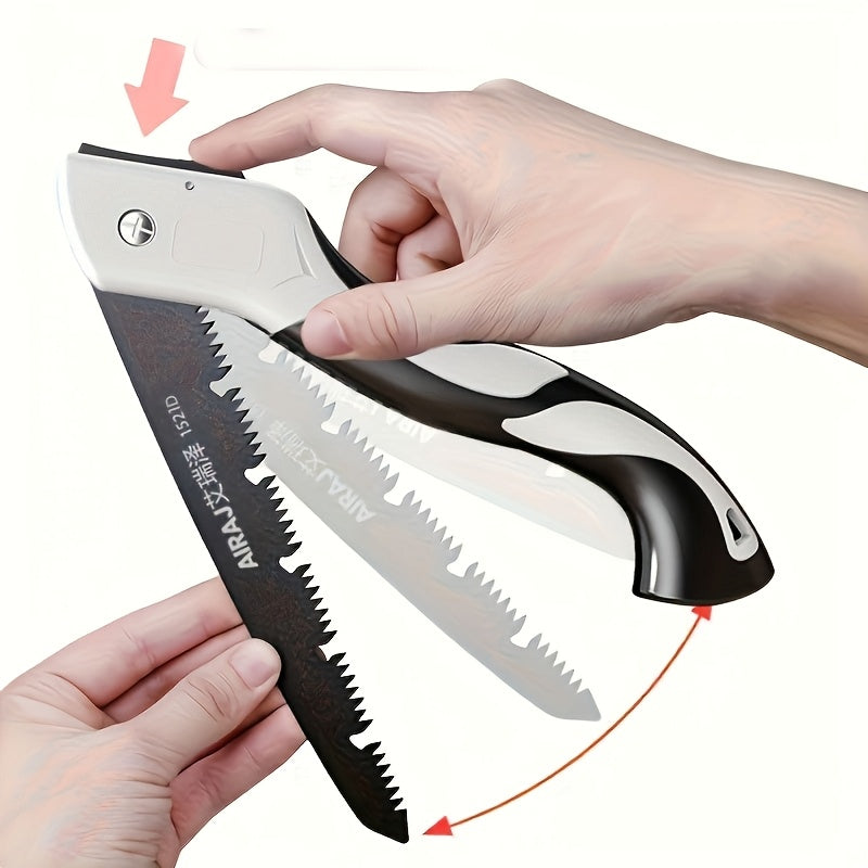 Industrial-grade steel folding saw