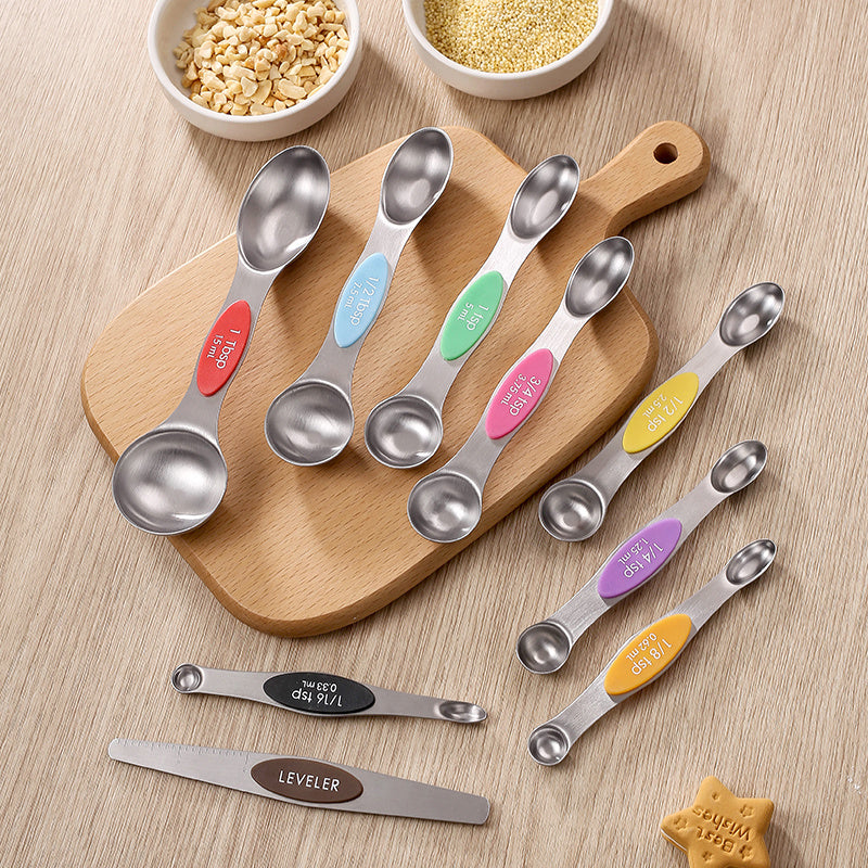 9 magnetic measuring spoons