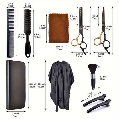 【🔥8000 units sold】10-piece hair cutting scissors kit（Last day of promotion）