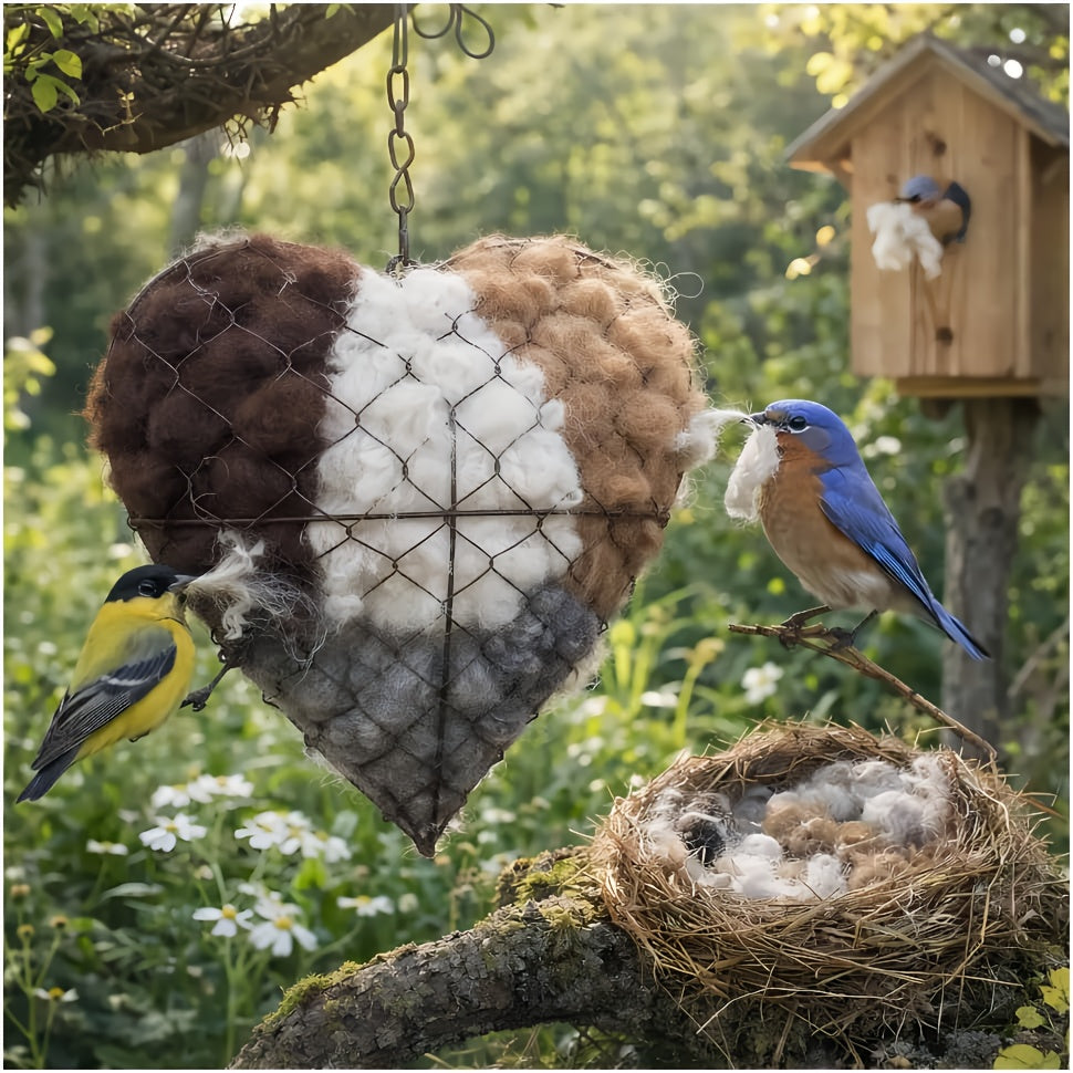 🐦Handmade heart-shaped fiber bird's nest