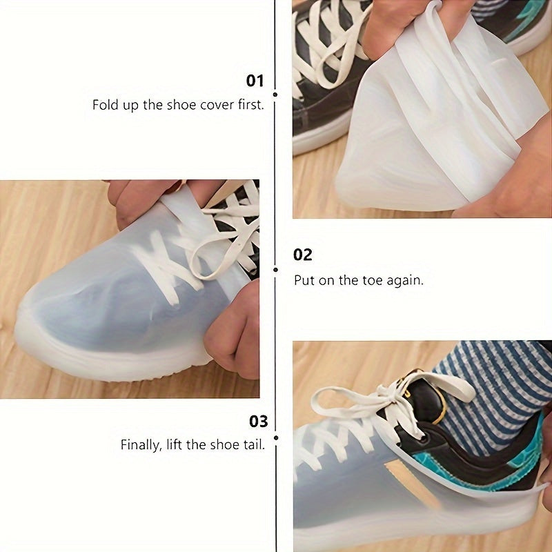 👟Durable silicone rain boot covers