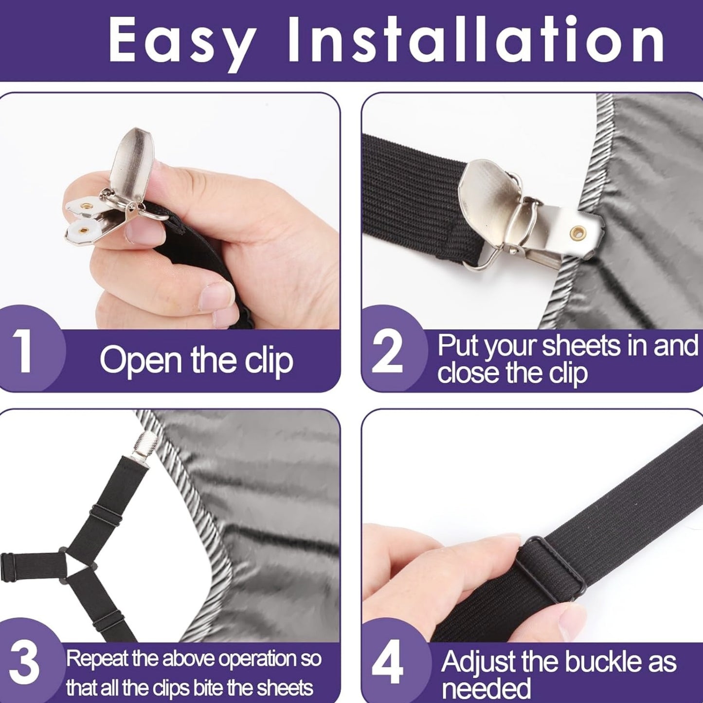 🔥【Hot Selling 20,000 Pieces】Adjustable Sheet Clip