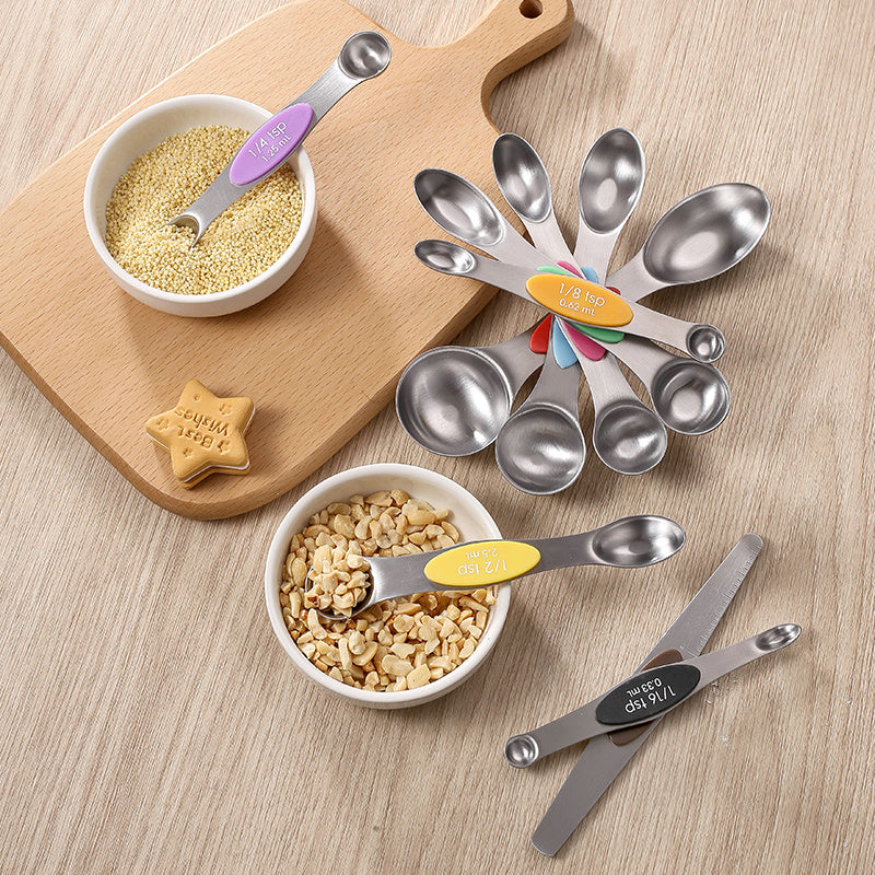 9 magnetic measuring spoons