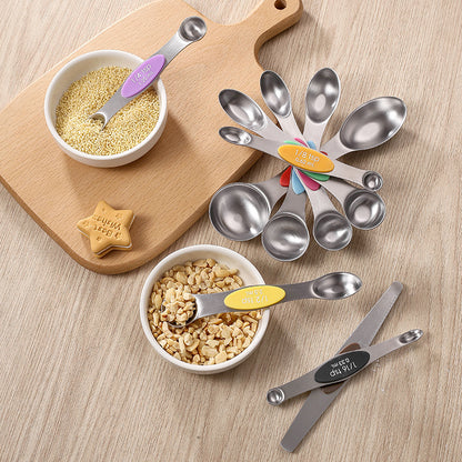 9 magnetic measuring spoons