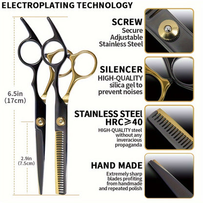 【🔥8000 units sold】10-piece hair cutting scissors kit（Last day of promotion）