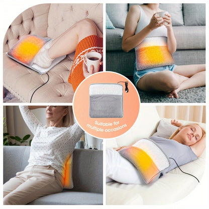 USB-powered electric foot warmer mat