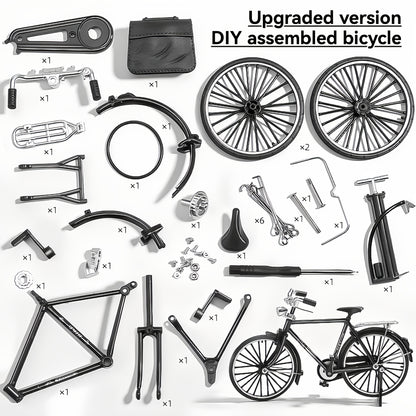 Retro metal bicycle model kit