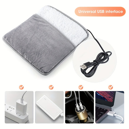 USB-powered electric foot warmer mat