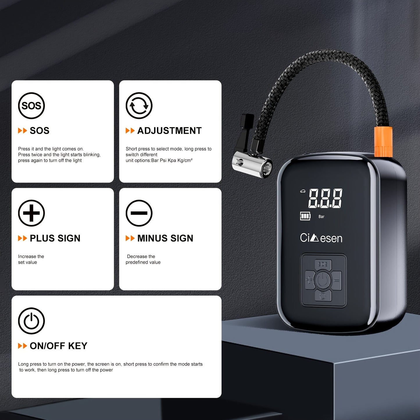 Unlimited multi-functional air pump