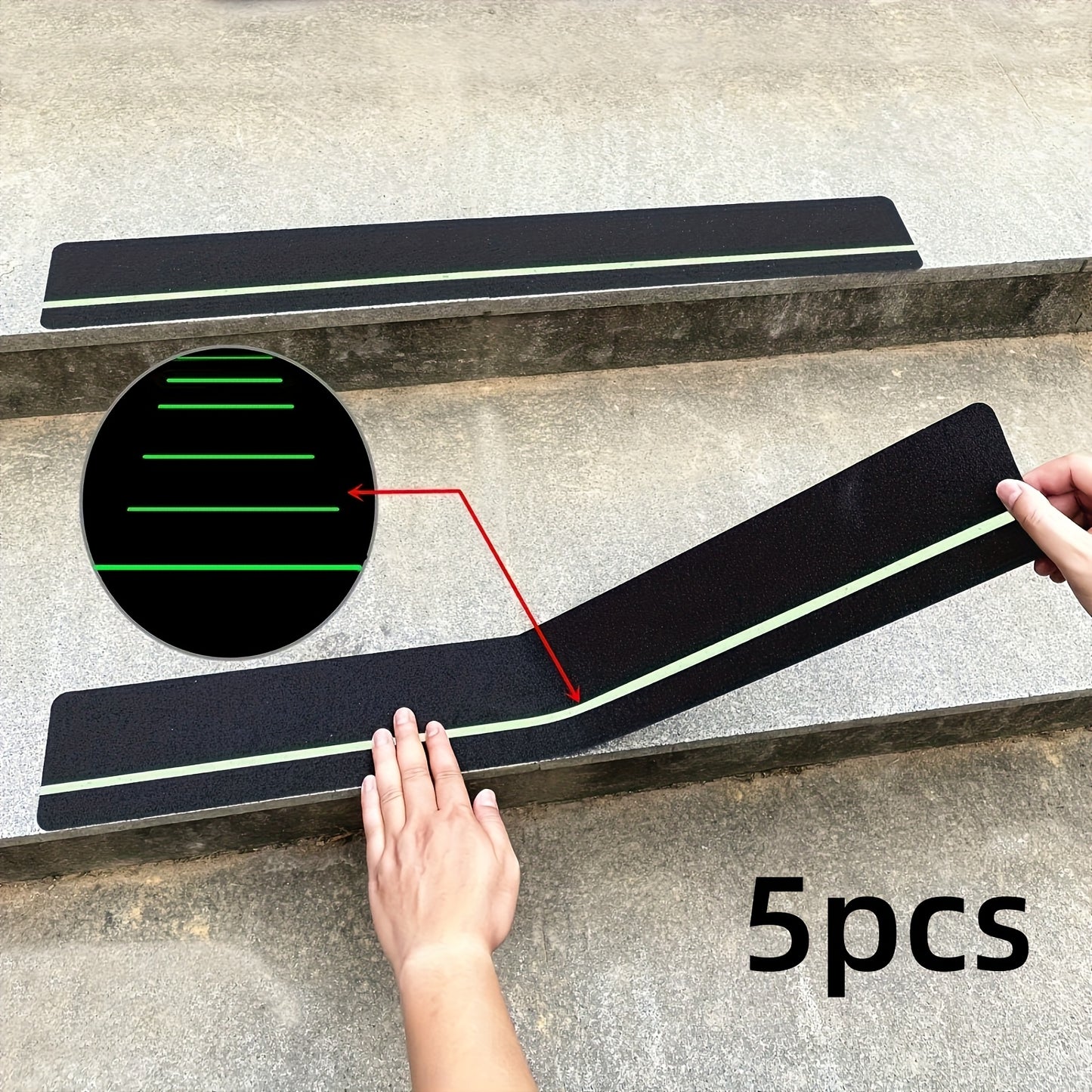 🦶Luminous anti-slip strips