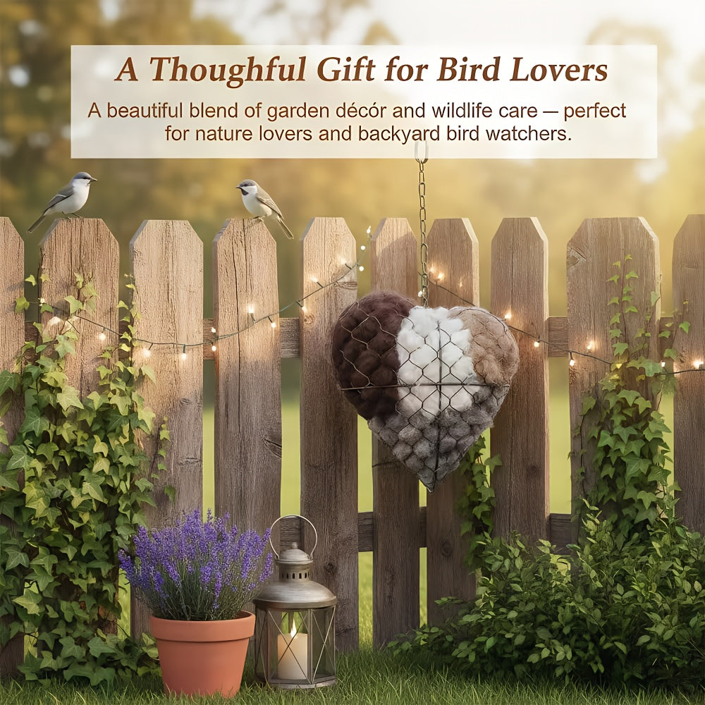 🐦Handmade heart-shaped fiber bird's nest