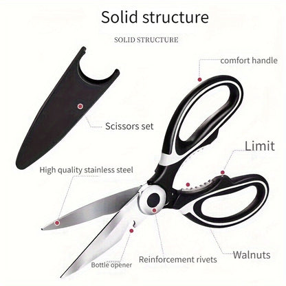 ✂️Multifunctional stainless steel kitchen scissors