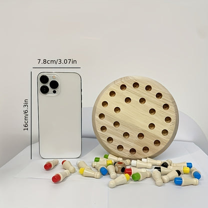 Wooden memory matching game