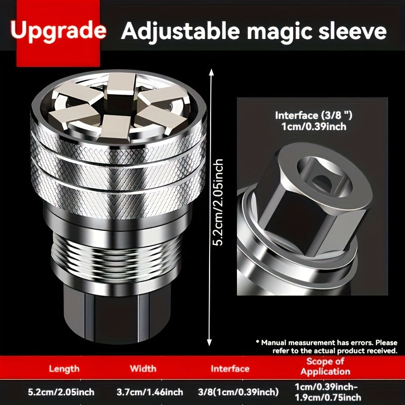 Adjustable socket wrench