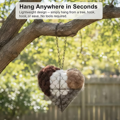 🐦Handmade heart-shaped fiber bird's nest