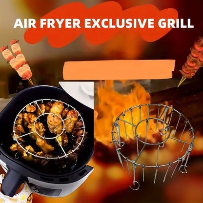 🔥304 stainless steel vertical grill with 24 skewers