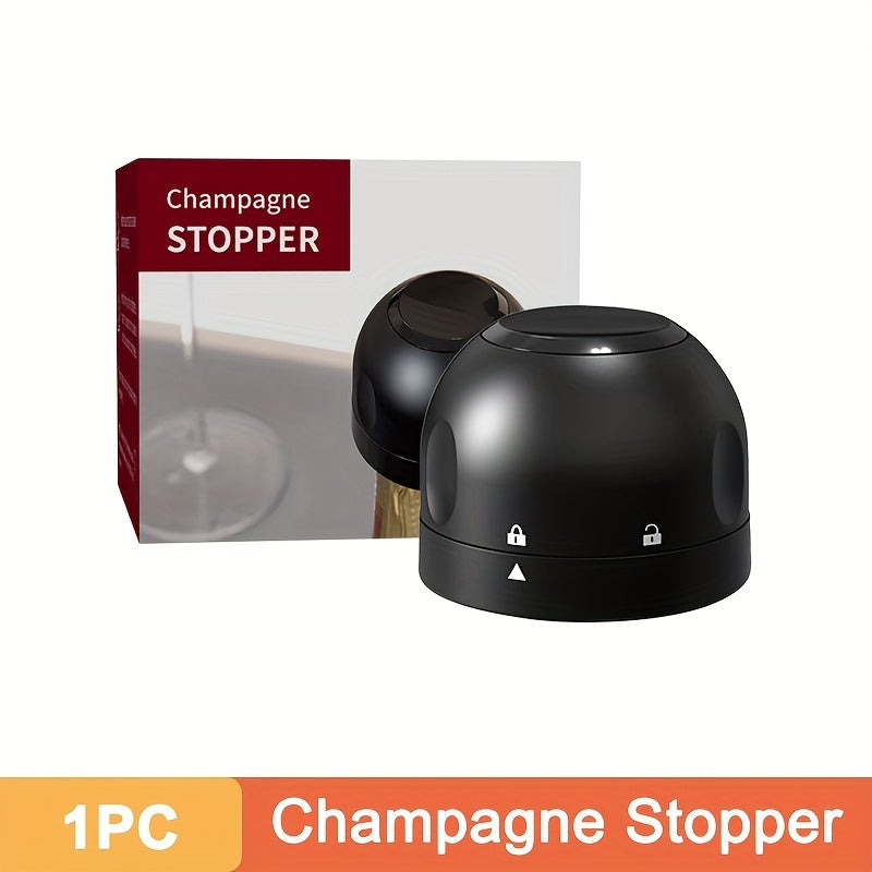 Wine bottle stopper (screw-on type)