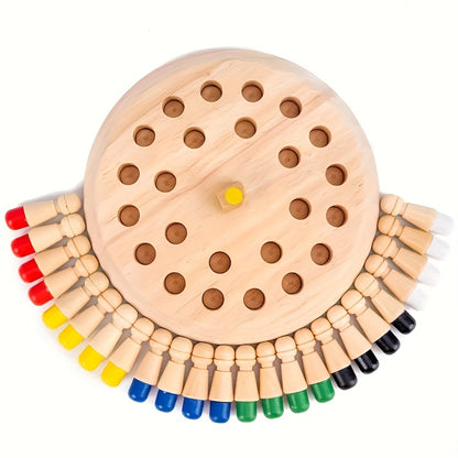 Wooden memory matching game