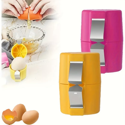 🥚Durable Egg Opener with Sharp Metal Blade & Ergonomic Non-Slip Handle