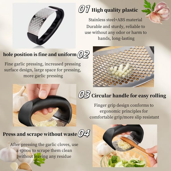 ✂️Garlic Press Rocker+5 Blade Kitchen Salad Scissors