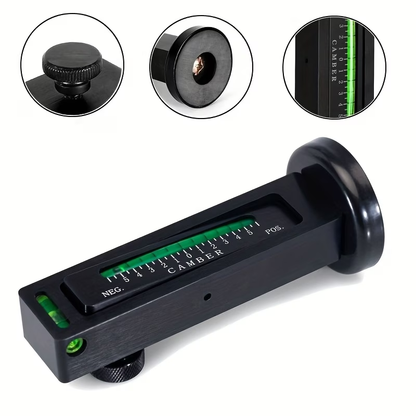 Automotive wheel alignment magnetic level