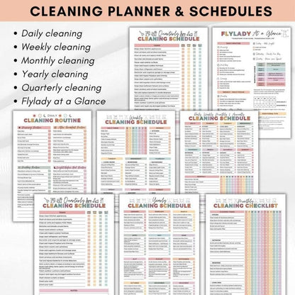 📓ADHD Cleaning & Organizing Toolkit - Chore Planner✔