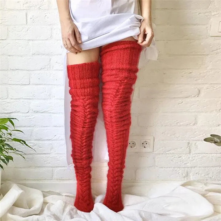 ⏰LAST DAY 50% OFF - ✨2025 Warm Over Knee Extra Long Knitted Socks