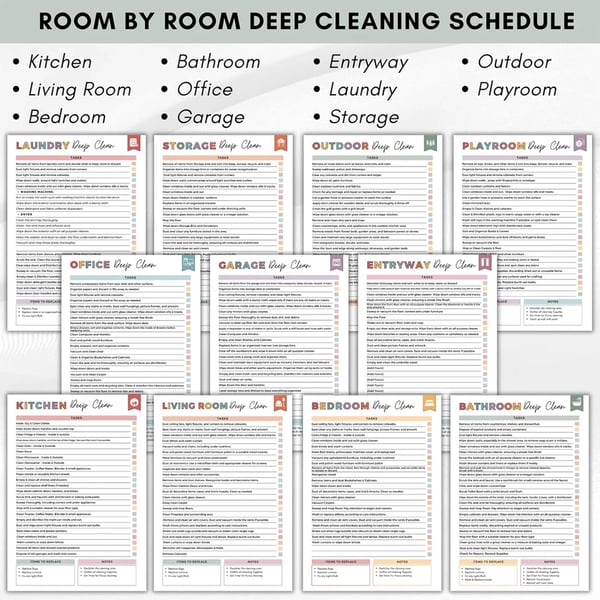 📓ADHD Cleaning & Organizing Toolkit - Chore Planner✔