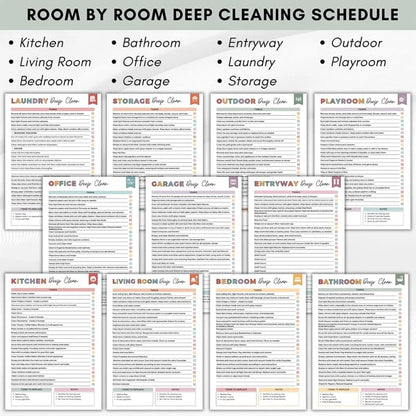 📓ADHD Cleaning & Organizing Toolkit - Chore Planner✔