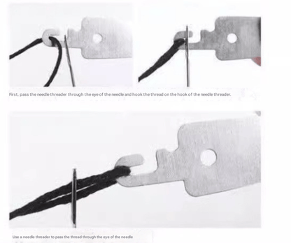 🧵34PCS Big Eye Steel Needles Set ✨Long & Thin Handmade Quilting & Sewing Needles Kit for DIY Sewing Projects