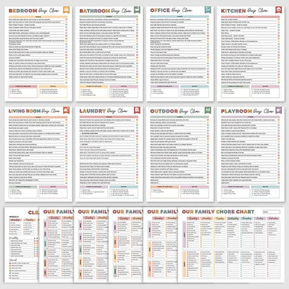 📓ADHD Cleaning & Organizing Toolkit - Chore Planner✔