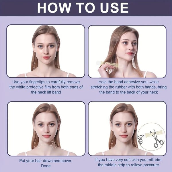 🔥Face Neck Lifting Tape (Long-Lasting)