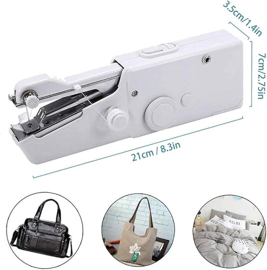 Portable handheld sewing machine