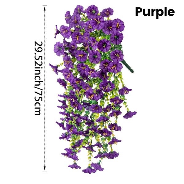 🌺UV Resistant Hanging Artificial Morning Glory Vine 💖(2 PCS)
